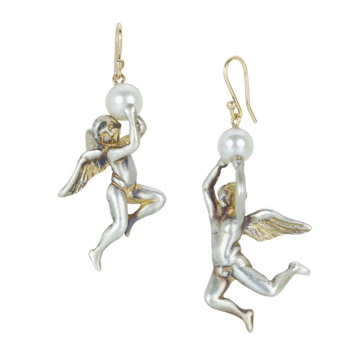 Rings Gabriella Kiss White Pearl Sterling Silver Angels
