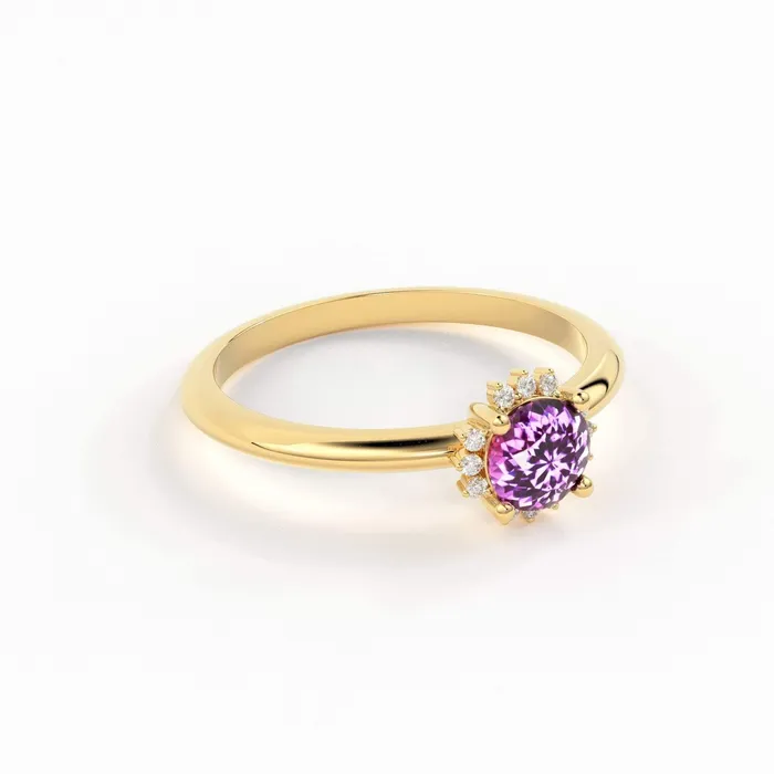 Rings Jalvi Co 080 Carat Pink Sapphire Luxury Engagement Ring Snowflake Dainty Gold Sapphire Ring Halo Ring Dainty Diamond Gemstone Cocktail Ring Rings Jalvi Co 080 Carat Pink Sapphire Luxury Engagement Ring Snowflake Dainty Gold Sapphire Ring Halo Ring Dainty Diamond Gemstone Cocktail Ring