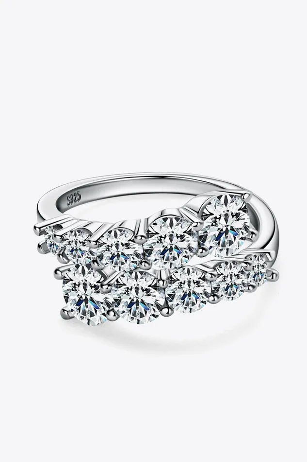 Rings Moissanite 925 Sterling Silver Ring Trendsi