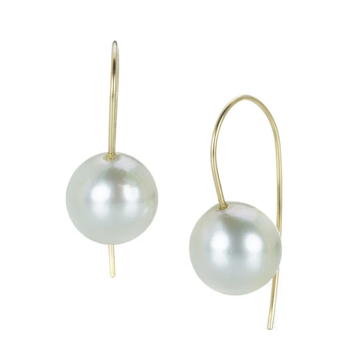 Rosanne Pugliese 12mm Cream South Sea Pearl Earrings Earrings