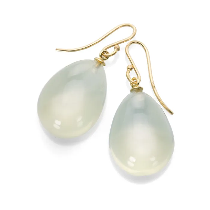 Rosanne Pugliese Earrings Large Sage Moonstone Drop Earrings