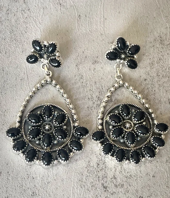 SophiaRene Boutique Earrings Sterling Silver Natural Stone Custom Statement Earrings SophiaRene Boutique Earrings Sterling Silver Natural Stone Custom Statement Earrings