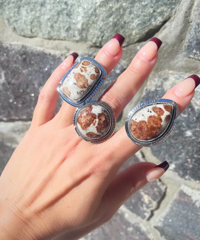 Sophiareneboutiquecom Rings Sterling Silver Garnet Limestone Artisan Rings