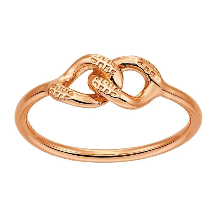 Spirito Rosa Rings Bellona Bond Ring 925 Silver Rose Gold Plated