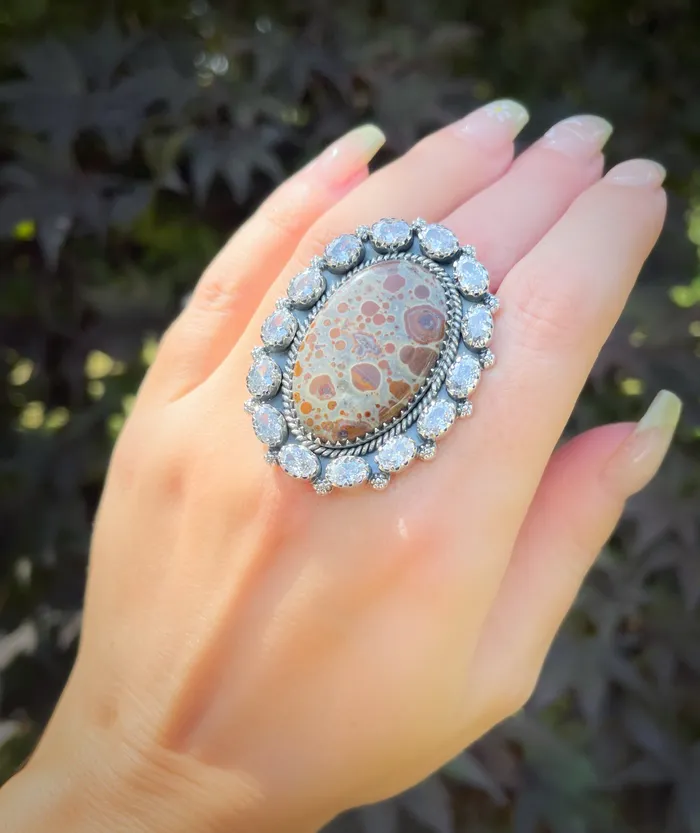 Sterling Silver Astroid Jasper White Topaz Cluster Rings Sophiareneboutiquecom Rings Sterling Silver Astroid Jasper White Topaz Cluster Rings Sophiareneboutiquecom Rings