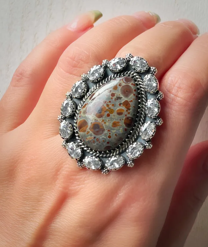 Sterling Silver Astroid Jasper White Topaz Cluster Rings Sophiareneboutiquecom Rings Sterling Silver Astroid Jasper White Topaz Cluster Rings Sophiareneboutiquecom Rings