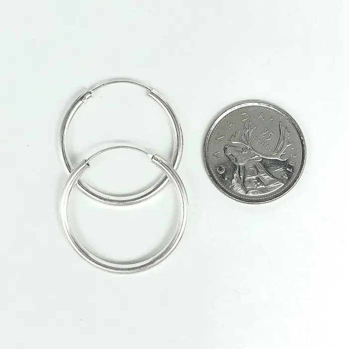 Thailand Earrings Sterling Silver Earrings Hoops