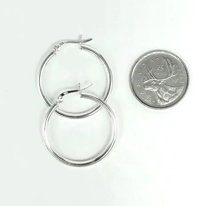 Thailand Earrings Sterling Silver Earrings Hoops