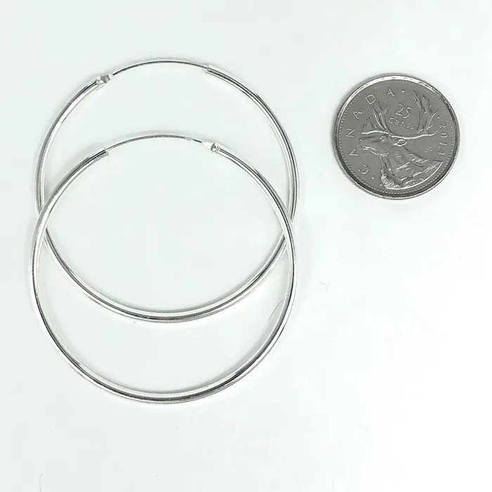Thailand Earrings Sterling Silver Earrings Hoops