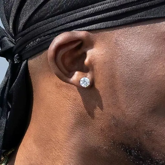 WeiZi Wuzhou Earrings 2030 Carats VVS1 Moissanite 925 Sterling Silver Round Cut Earring Studs in White Gold WeiZi Wuzhou Earrings 2030 Carats VVS1 Moissanite 925 Sterling Silver Round Cut Earring Studs in White Gold
